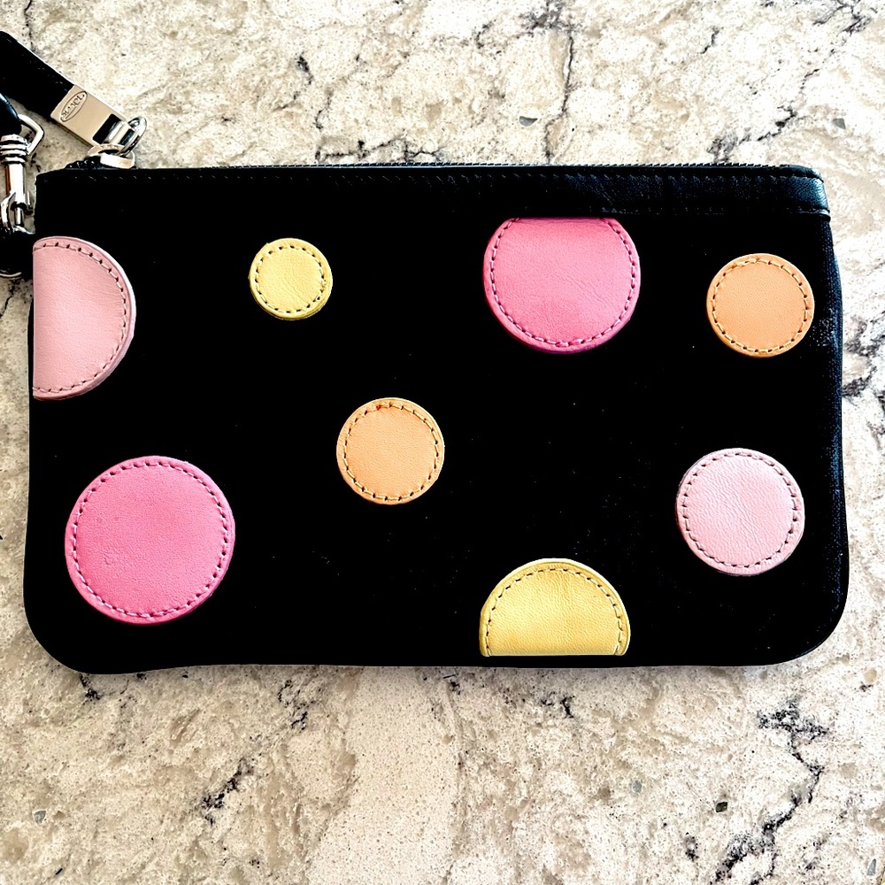 Talbots Polka Dot Clutch